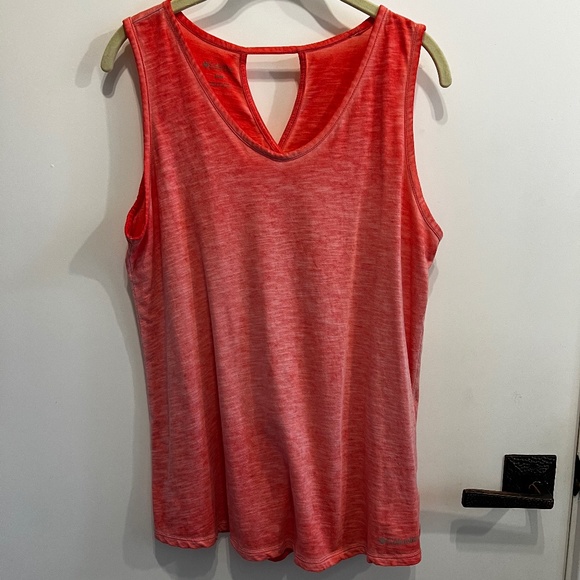 Columbia Orange Tank Top with Keyhole Back-Med - Picture 1 of 3